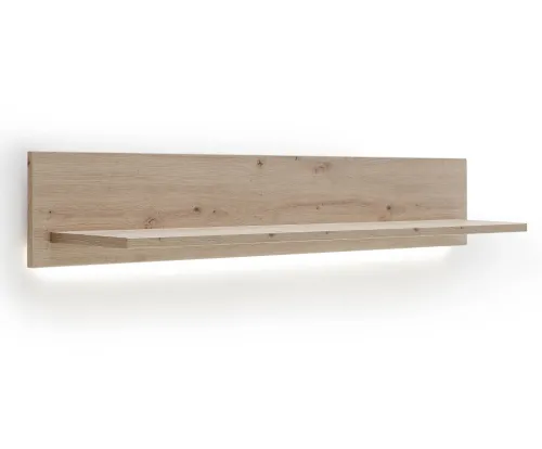 Wandboard Buenos Aires | Balkeneiche | LED Beleuchtung mit 1-er Set LED Bandbeleuchung