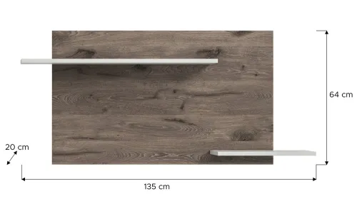 Wandboard Falcona | braun / hellgrau