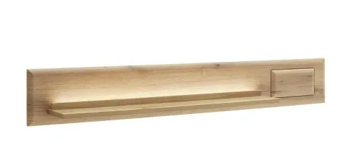 Wandboard Naxos | Eiche Evoke | mit LED Bandbeleuchtung 50 cm