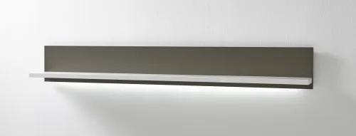 Wandboard Trento 2 | weiß Hochglanz | LED Beleuchtung mit LED Bandbeleuchtung 165 cm