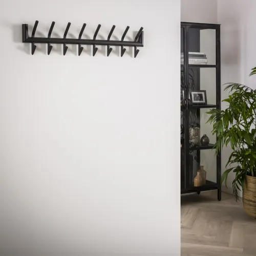 Wandgarderobe Garderobenpaneel Torino 2x8 Haken | Stahl | dunkelgrau