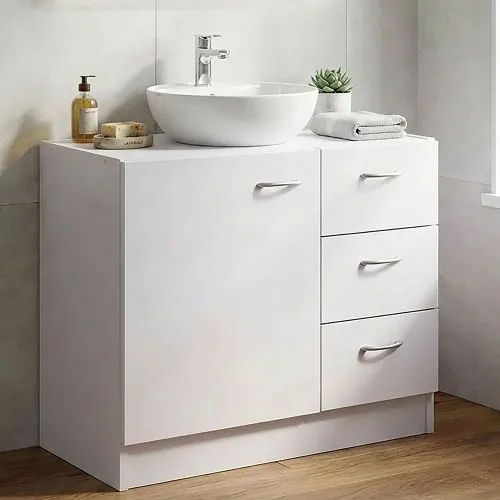 Waschbeckenunterschrank Bathia | mit Schubkästen | weiß