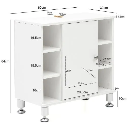 Waschbeckenunterschrank Beverly | weiß