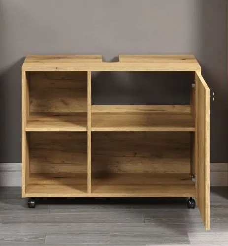 Waschbeckenunterschrank Pure Bliss | Evoke Eiche | 80 cm x 64 cm x 42 cm