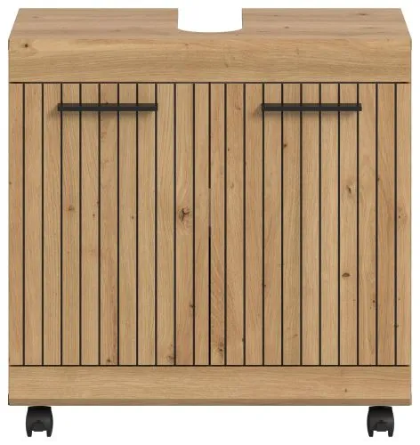 Waschbeckenunterschrank Scout auf Rollen | Artisan Eiche