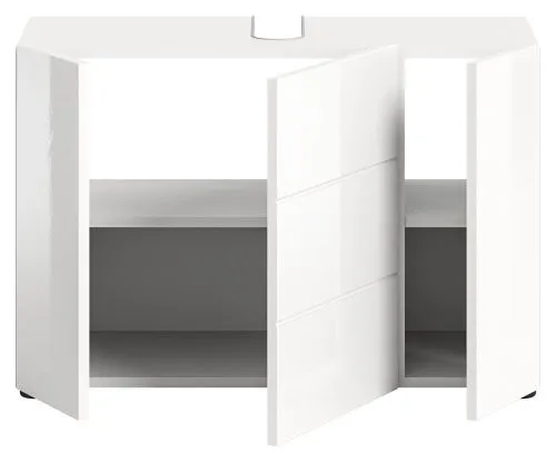 Waschbeckenunterschrank Vira | weiß Hochglanz | verschiedene Größen
