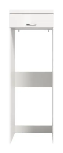Waschmaschinenschrank Scout | weiß / weiß Hochglanz