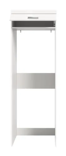 Waschmaschinenschrank Scout | weiß / weiß Hochglanz