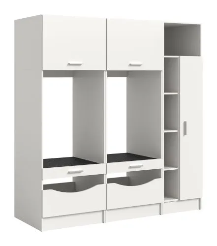 Waschmaschinenschrank Set Free 3 | weiß | 3-teilig