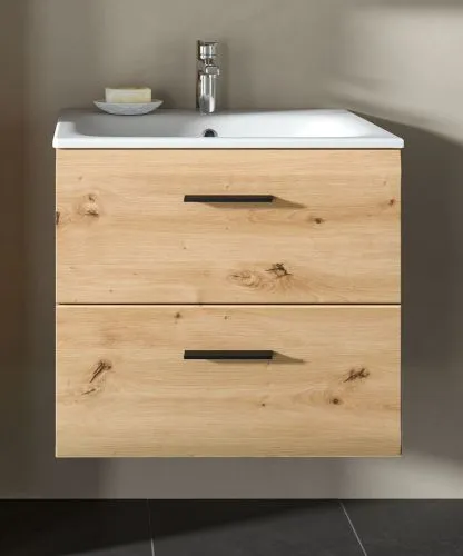 Waschtisch Ice inkl. Waschbecken | mit Schubkästen | Artisan Oak
