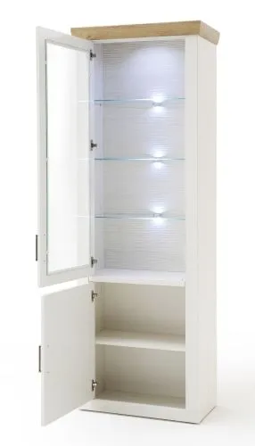 Wohnwand Anbauwand I Brixen | Landhaus modern | Pinie Aurelio / Grandson Oak | 4-teilig | LED Beleuchtung 6