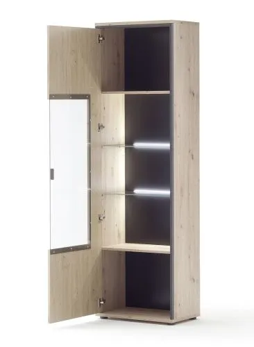 Wohnwand Anbauwand I Buenos Aires | Balkeneiche | 3-teilig | LED Beleuchtung 2