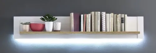 Wohnwand Anbauwand II Brixen | Landhaus modern | Pinie Aurelio / Grandson Oak | 3-teilig | LED Beleuchtung