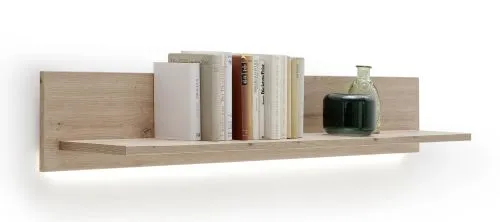 Wohnwand Anbauwand II Buenos Aires | Balkeneiche | 4-teilig | LED Beleuchtung 5