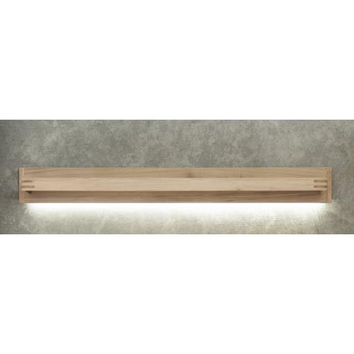 Wohnwand Anbauwand Salvador | Balkeneiche Bianco | 4-teilig | LED Beleuchtung