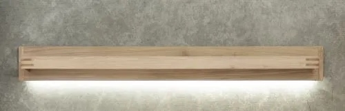 Wohnwand Anbauwand Salvador 1 | Balkeneiche Bianco | 4-teilig | LED Beleuchtung