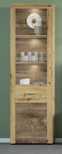 Wohnwand Fly | Artisan Eiche | 4-teilig | LED Beleuchtung