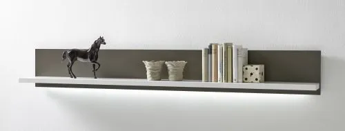 Wohnwand Trento 1 | weiß Hochglanz | 4-teilig | LED Beleuchtung 3