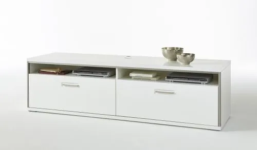 Wohnwand Trento 1 | weiß Hochglanz | 4-teilig | LED Beleuchtung