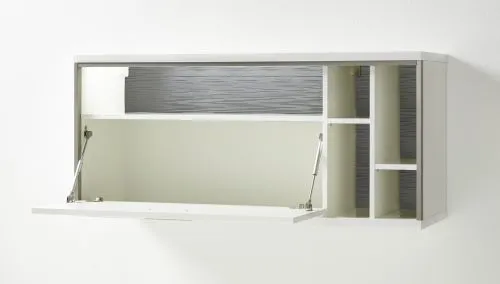 Wohnwand Trento 1 | weiß Hochglanz | 4-teilig | LED Beleuchtung 7
