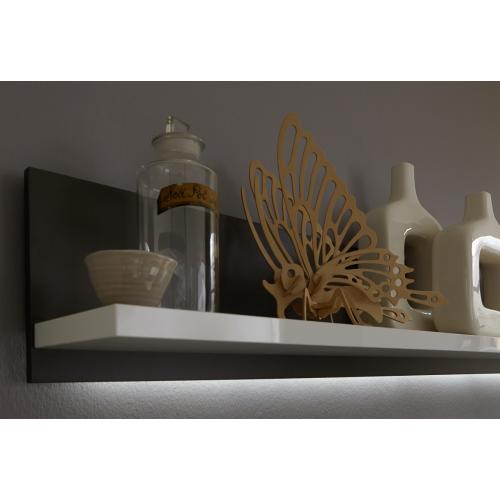 Wohnwand Trento 2 | weiß Hochglanz | 4-teilig | LED Beleuchtung