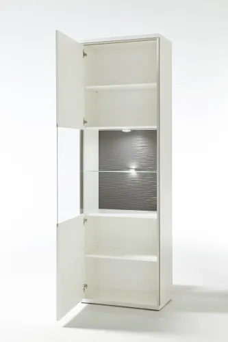 Wohnwand Trento 4 | weiß Hochglanz | 5-teilig | LED Beleuchtung 1