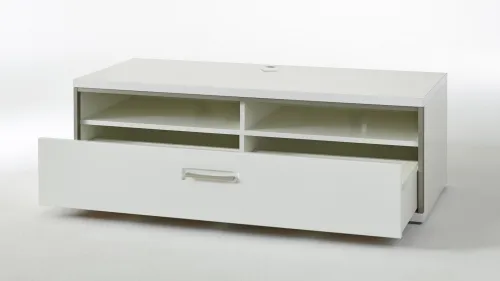 Wohnwand Trento 4 | weiß Hochglanz | 5-teilig | LED Beleuchtung 1